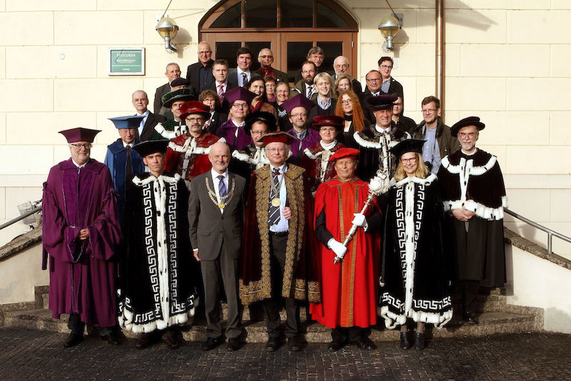 In diesem Jahr zog der Akademische Senat gemeinsam mit Wittenberger Stadträten zur Leucorea. 