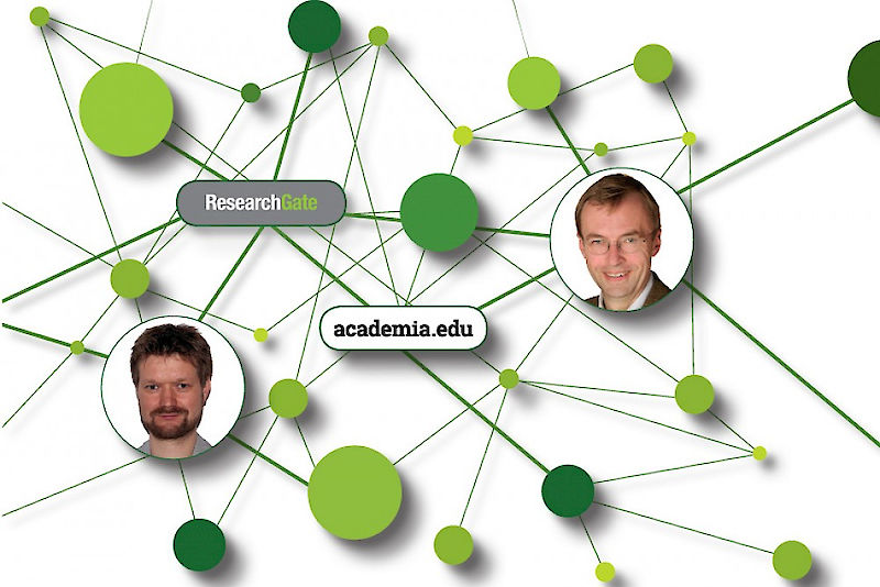 Simon Drescher (left) is one of the most active users of Researchgate.edu. Kai Struve uses Academia.edu almost every day.