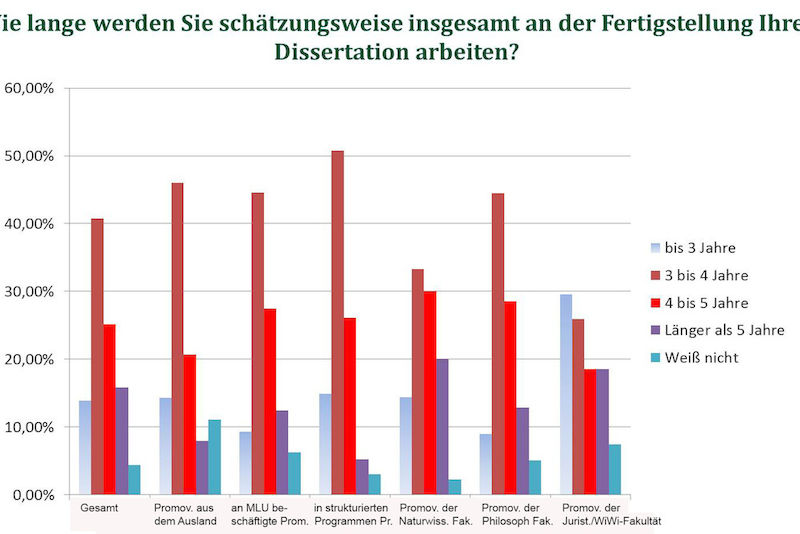 Drei bis vier Jahre brauchen die meisten Doktoranden der Uni Halle zur Fertigstellung ihrer Promotion. 