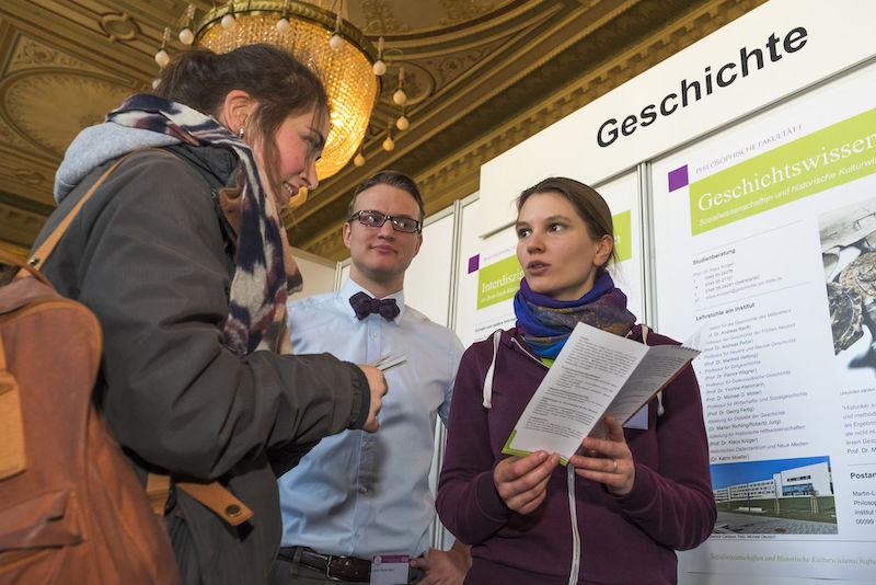 Ob Geschichte oder Wirtschaftswissenschaften. Zu jedem Studienangebot gab es zahlreiche Infos.