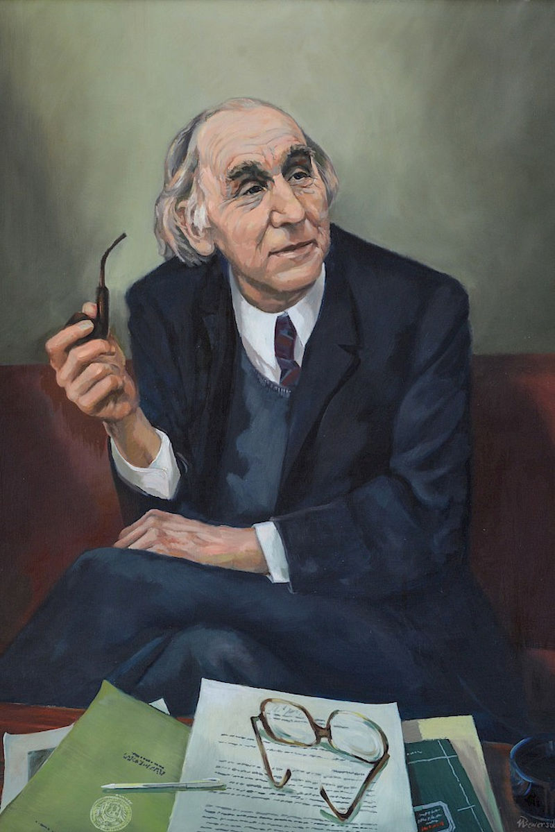Heinz Bethge in a painting by Ullrich Bewersdorff, which hangs in the Leopoldina.