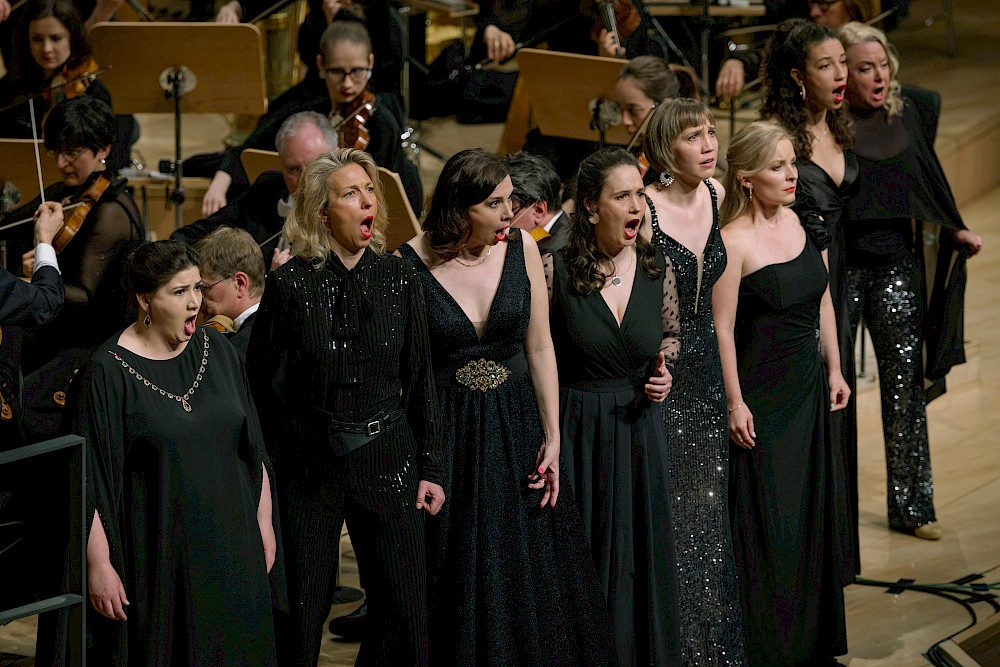 Szene aus der Opernaufführung "Die Walküre" bei den Dresdner Musikfestspielen in diesem Jahr.