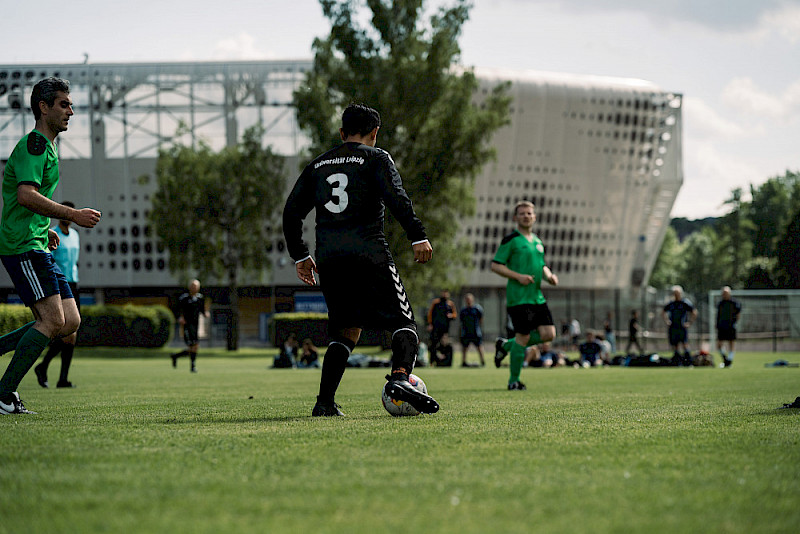 Szene aus der Partie gegen Leipzig.