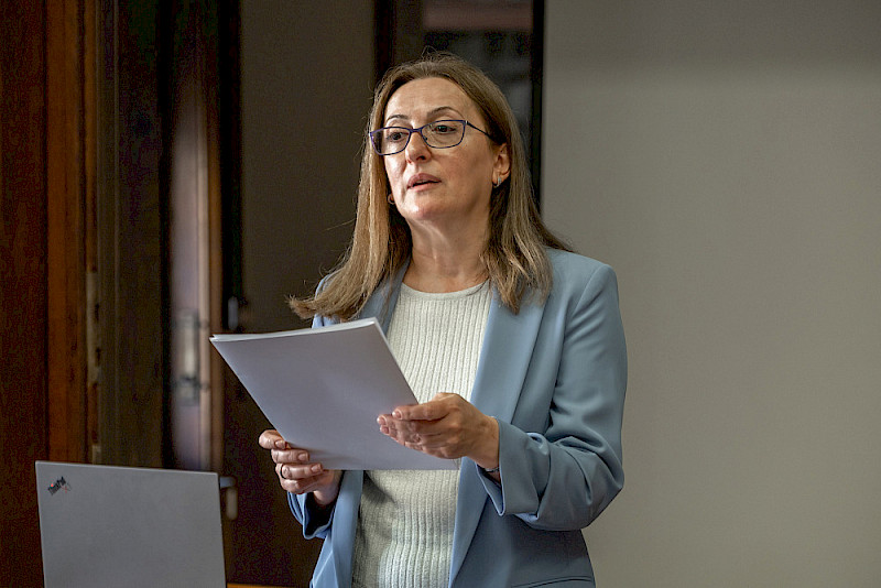 Botschaftsrätin Lusine Davtyan überbrachte auch Grüße des Botschafters.