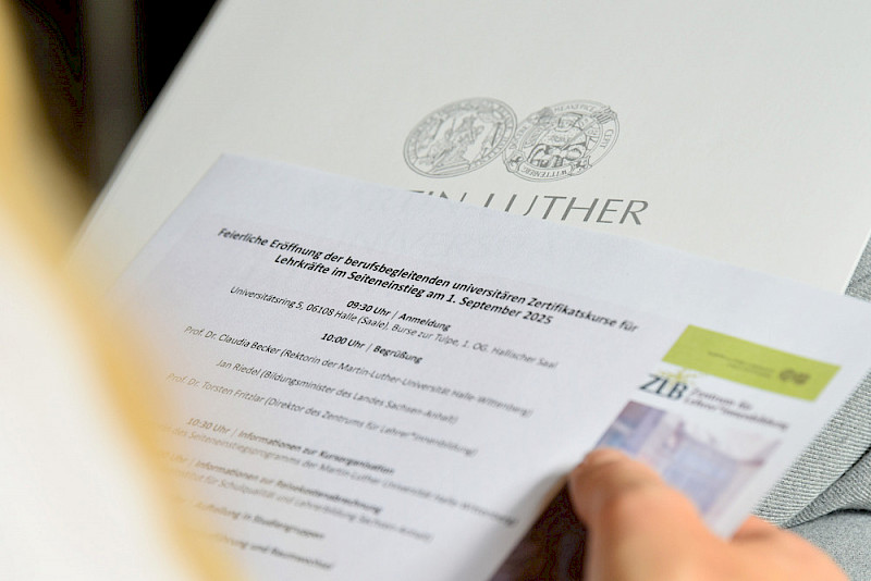 Das Programm der Auftaktveranstaltung - mit Grußworten und den folgenden Informations-Runden.