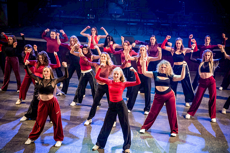 Female Dance vereint Elemente aus verschiedenen Richtungen wie Hip Hop, Commercial, Latin Styles oder Contemporary.