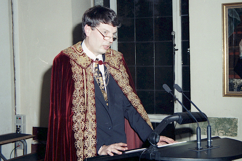 Reinhard Kreckel bei der Investitur im Jahr 1996